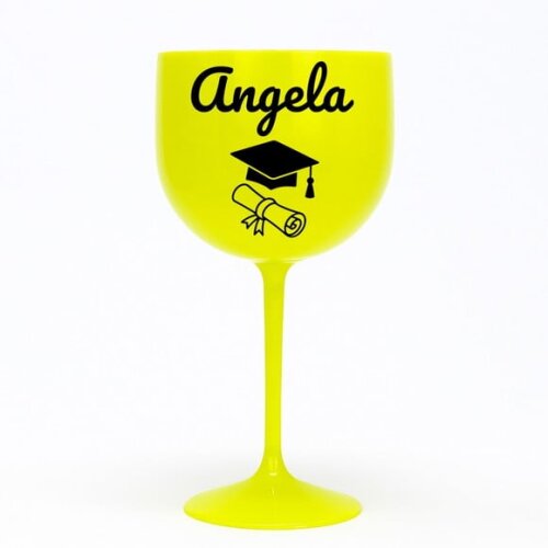 Taça Gin 580ml Formatura Personalizada com Nome Angela