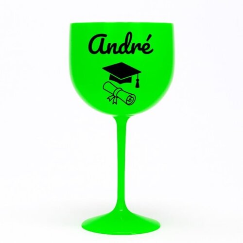 Taça Gin 580ml Formatura Personalizada com Nome André