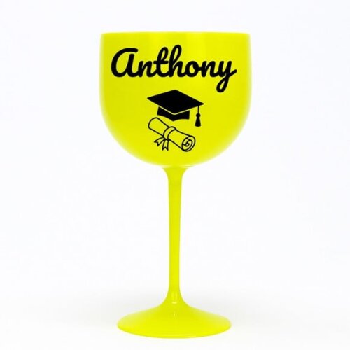 Taça Gin 580ml Formatura Personalizada com Nome Anthony