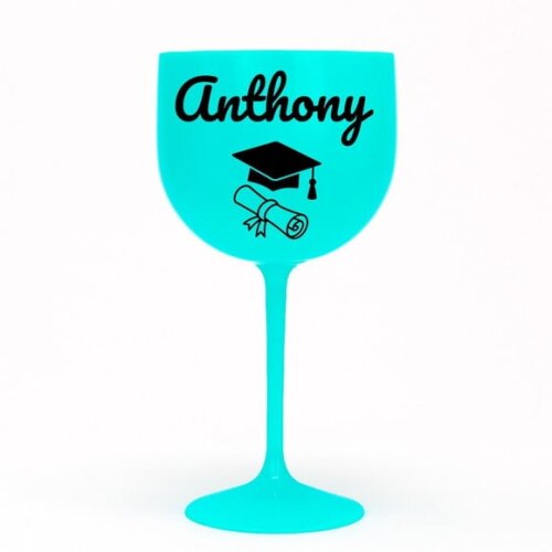 Taça Gin 580ml Formatura Personalizada com Nome Anthony