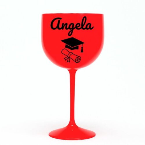 Taça Gin 580ml Formatura Personalizada com Nome Angela
