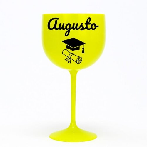 Taça Gin 580ml Formatura Personalizada com Nome Augusto