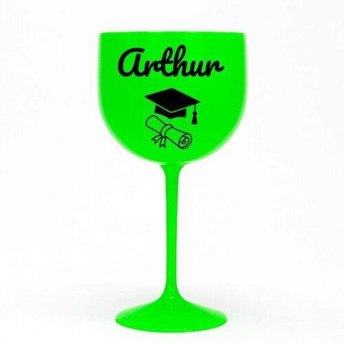 Taça Gin 580ml Formatura Personalizada com Nome Arthur