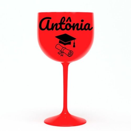 Taça Gin 580ml Formatura Personalizada com Nome Antônia