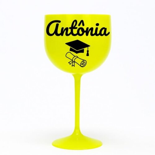 Taça Gin 580ml Formatura Personalizada com Nome Antônia