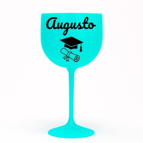 Taça Gin 580ml Formatura Personalizada com Nome Augusto