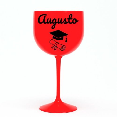 Taça Gin 580ml Formatura Personalizada com Nome Augusto