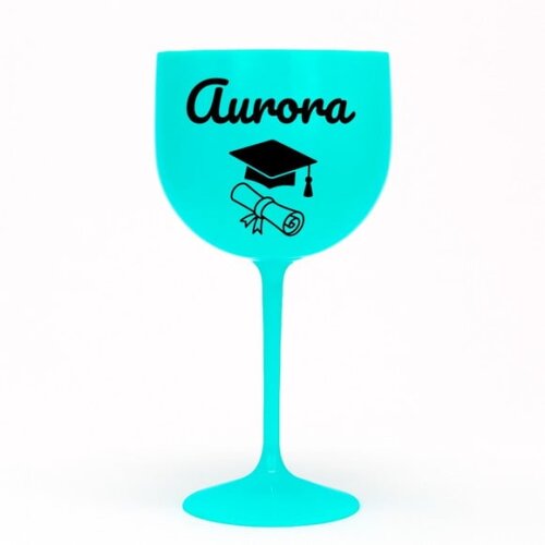 Taça Gin 580ml Formatura Personalizada com Nome Aurora