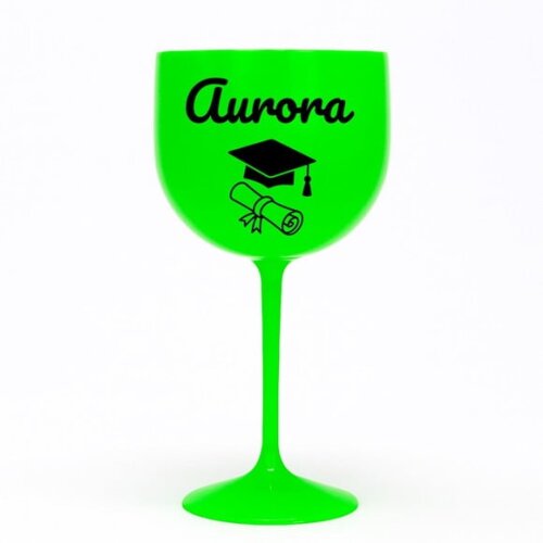 Taça Gin 580ml Formatura Personalizada com Nome Aurora