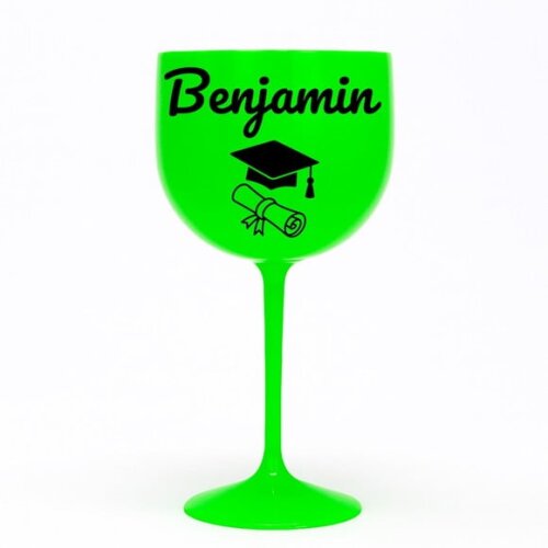 Taça Gin 580ml Formatura Personalizada com Nome Benjamin