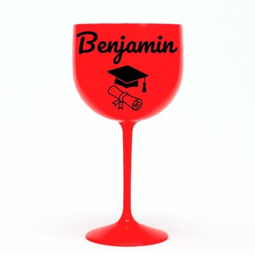 Taça Gin 580ml Formatura Personalizada com Nome Benjamin