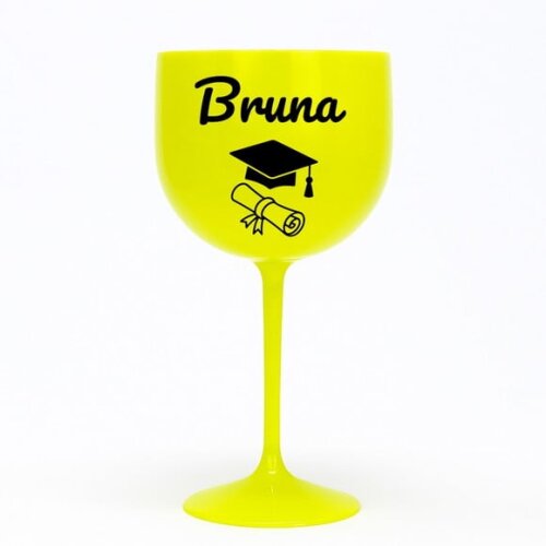Taça Gin 580ml Formatura Personalizada com Nome Bruna