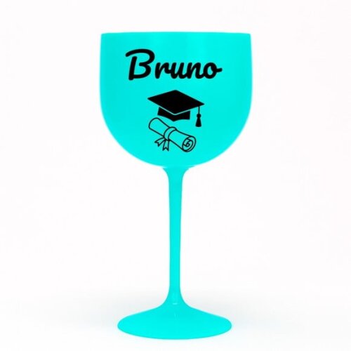Taça Gin 580ml Formatura Personalizada com Nome Bruno
