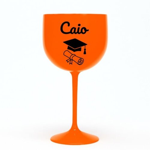 Taça Gin 580ml Formatura Personalizada com Nome Caio