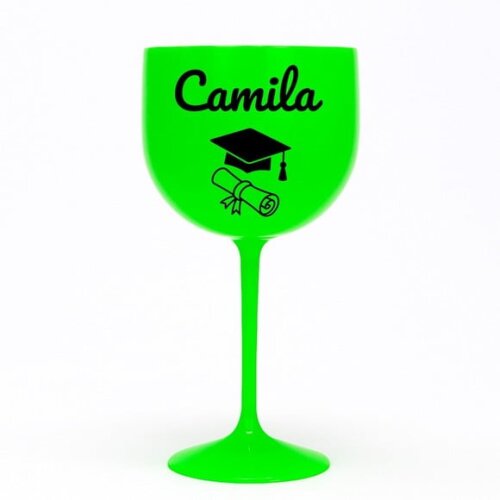 Taça Gin 580ml Formatura Personalizada com Nome Camila