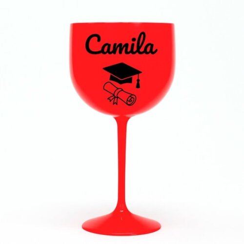 Taça Gin 580ml Formatura Personalizada com Nome Camila