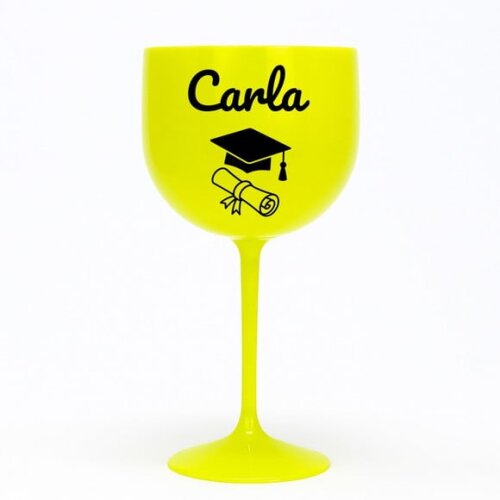 Taça Gin 580ml Formatura Personalizada com Nome Carla