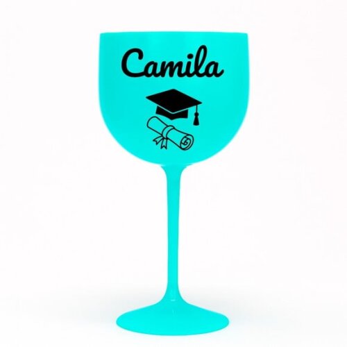 Taça Gin 580ml Formatura Personalizada com Nome Camila