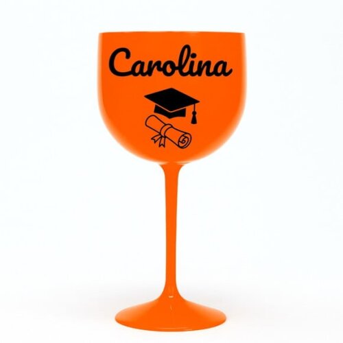 Taça Gin 580ml Formatura Personalizada com Nome Carolina