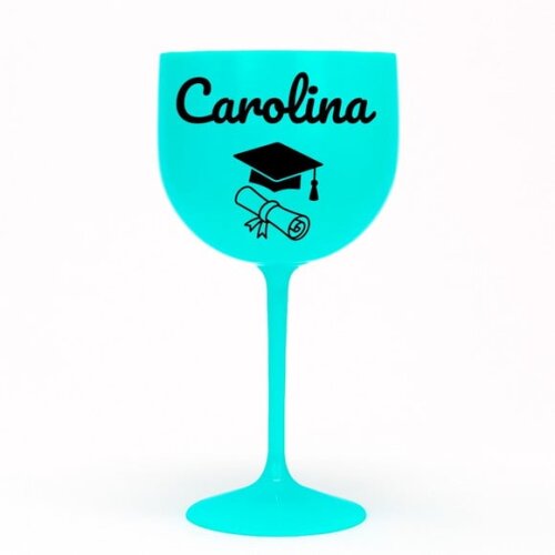 Taça Gin 580ml Formatura Personalizada com Nome Carolina