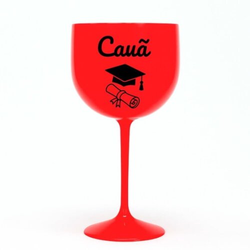 Taça Gin 580ml Formatura Personalizada com Nome Cauã