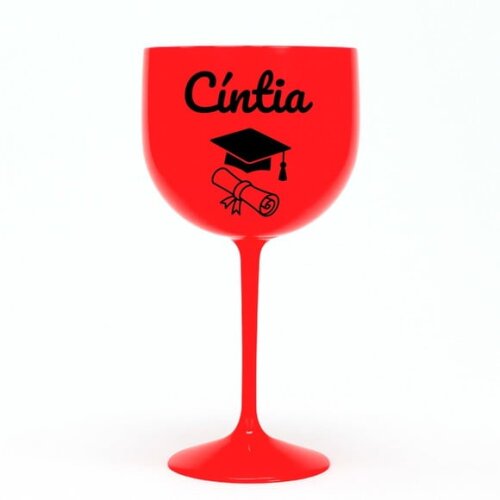 Taça Gin 580ml Formatura Personalizada com Nome Cíntia