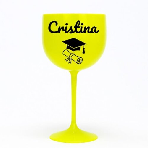 Taça Gin 580ml Formatura Personalizada com Nome Cristina