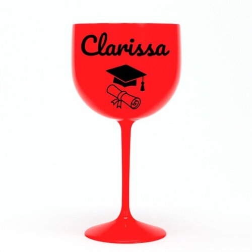 Taça Gin 580ml Formatura Personalizada com Nome Clarissa