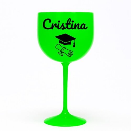 Taça Gin 580ml Formatura Personalizada com Nome Cristina