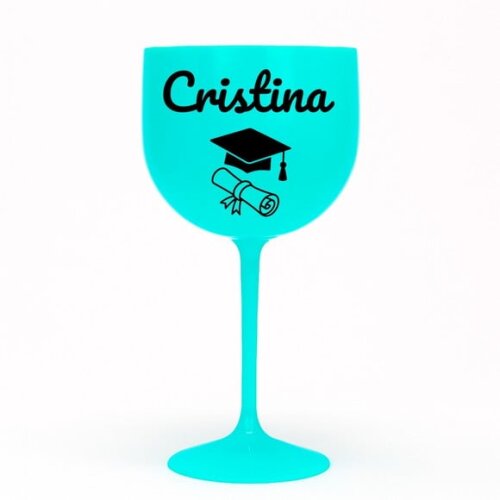 Taça Gin 580ml Formatura Personalizada com Nome Cristina