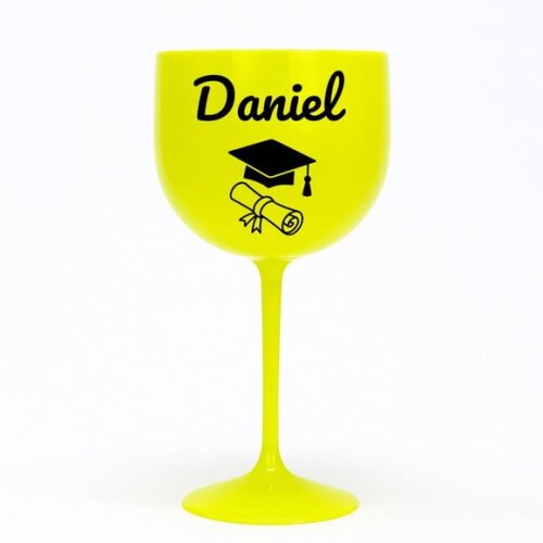 Taça Gin 580ml Formatura Personalizada com Nome Daniel