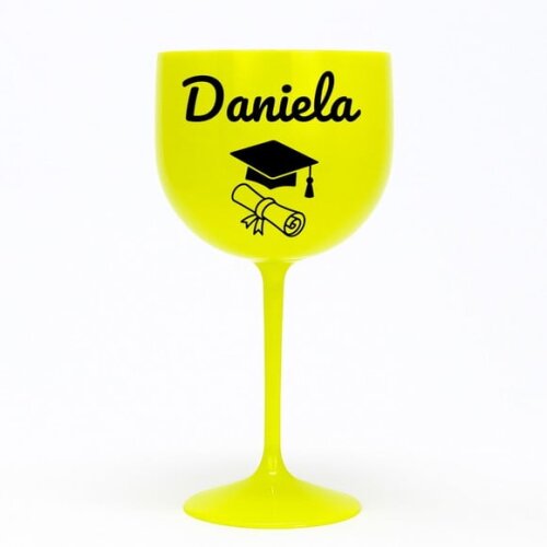 Taça Gin 580ml Formatura Personalizada com Nome Daniela