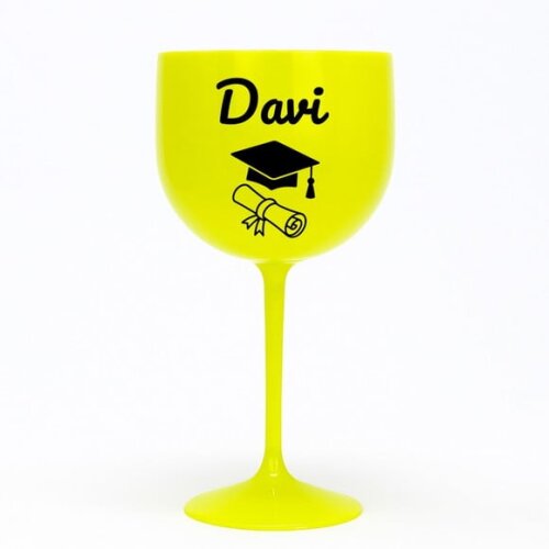 Taça Gin 580ml Formatura Personalizada com Nome Davi