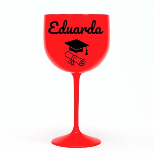 Taça Gin 580ml Formatura Personalizada com Nome Eduarda