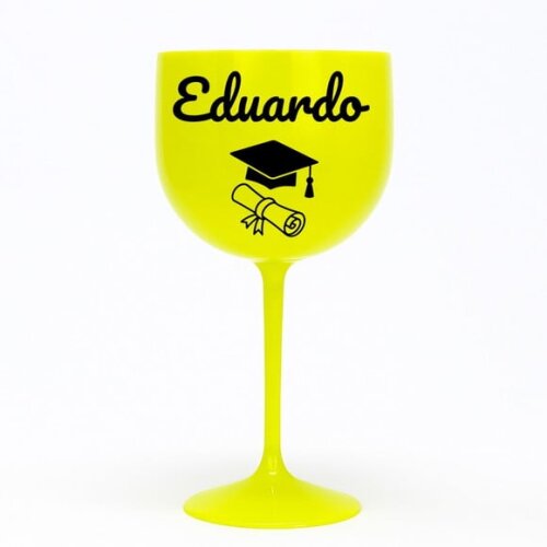 Taça Gin 580ml Formatura Personalizada com Nome Eduardo
