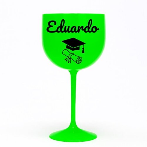 Taça Gin 580ml Formatura Personalizada com Nome Eduardo