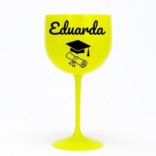 Taça Gin 580ml Formatura Personalizada com Nome Eduarda