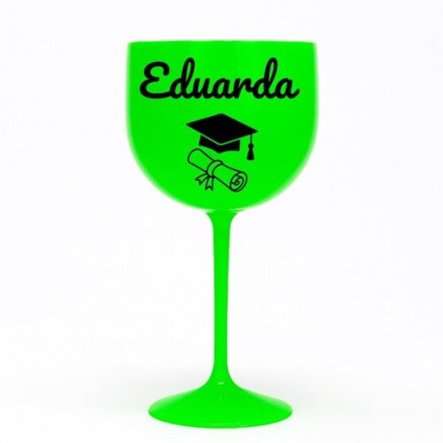 Taça Gin 580ml Formatura Personalizada com Nome Eduarda