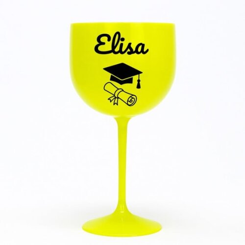 Taça Gin 580ml Formatura Personalizada com Nome Elisa