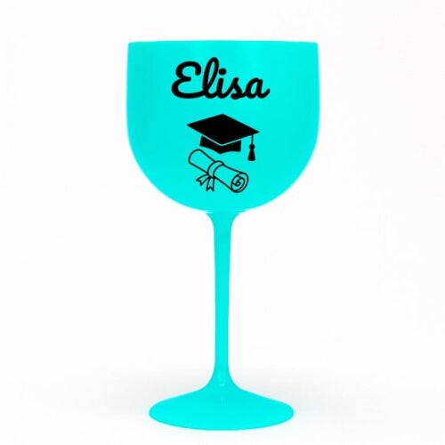 Taça Gin 580ml Formatura Personalizada com Nome Elisa