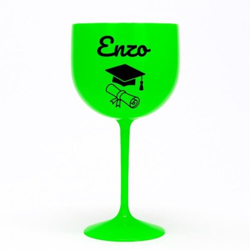 Taça Gin 580ml Formatura Personalizada com Nome Enzo