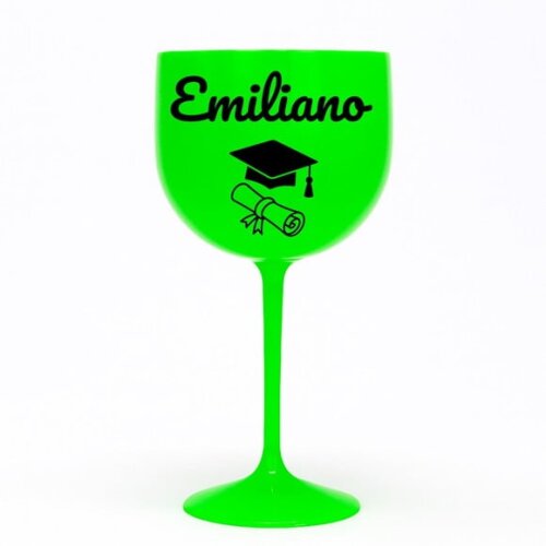 Taça Gin 580ml Formatura Personalizada com Nome Emiliano