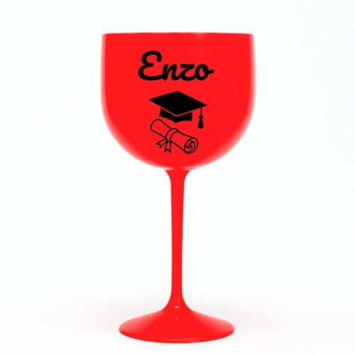 Taça Gin 580ml Formatura Personalizada com Nome Enzo