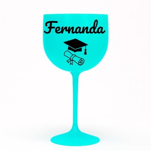 Taça Gin 580ml Formatura Personalizada com Nome Fernanda