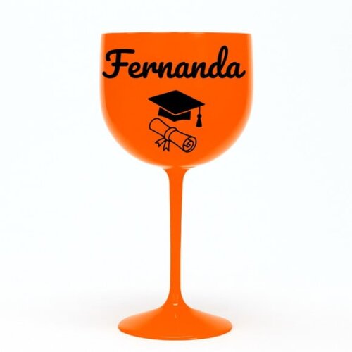 Taça Gin 580ml Formatura Personalizada com Nome Fernanda