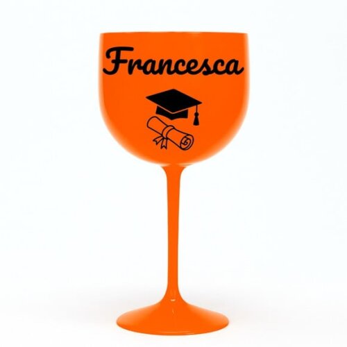 Taça Gin 580ml Formatura Personalizada com Nome Francesca