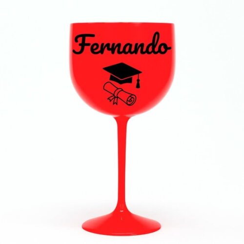 Taça Gin 580ml Formatura Personalizada com Nome Fernando