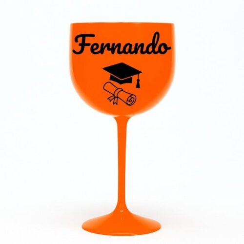 Taça Gin 580ml Formatura Personalizada com Nome Fernando