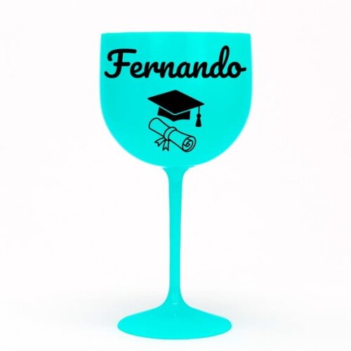 Taça Gin 580ml Formatura Personalizada com Nome Fernando