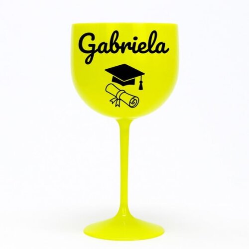 Taça Gin 580ml Formatura Personalizada com Nome Gabriela